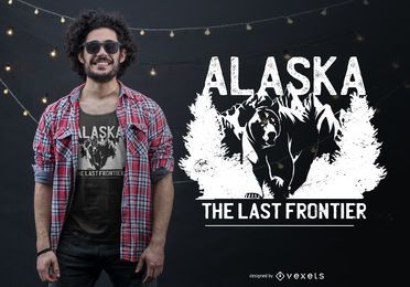 Alaska Bär Zitat T-Shirt Design