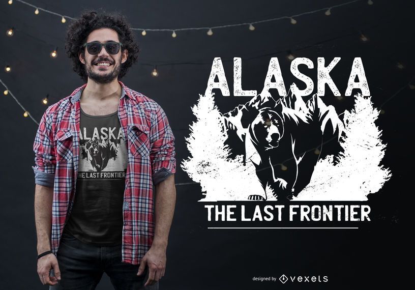 Alaska Bear Quote T-shirt Design Alaska Bear Quote T-shirt Design