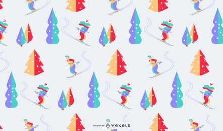 Winter colorful pattern design Winter colorful pattern design