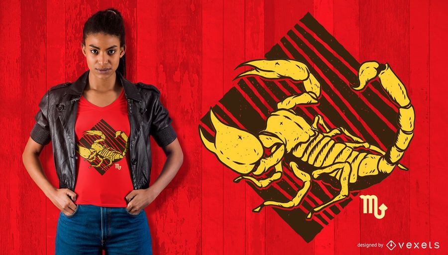Scorpio zodiac t-shirt design Scorpio zodiac t-shirt design