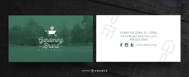 Gardening business card Gardening business card