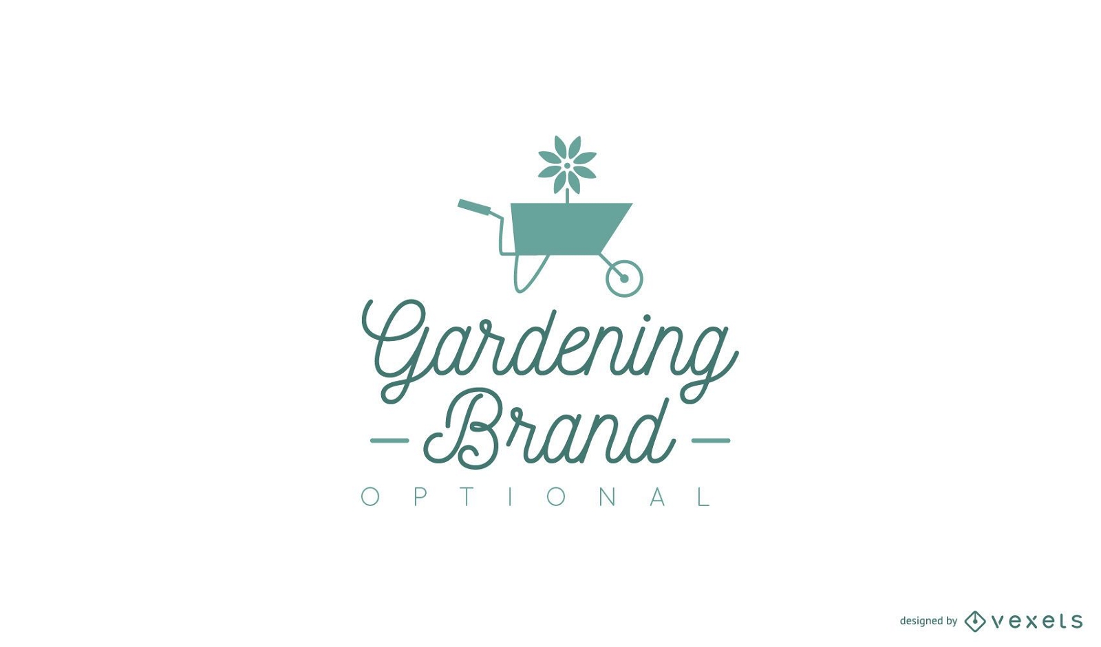 Design de logotipo de jardinagem