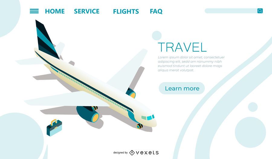 Airport Landing Page Template Airport Landing Page Template