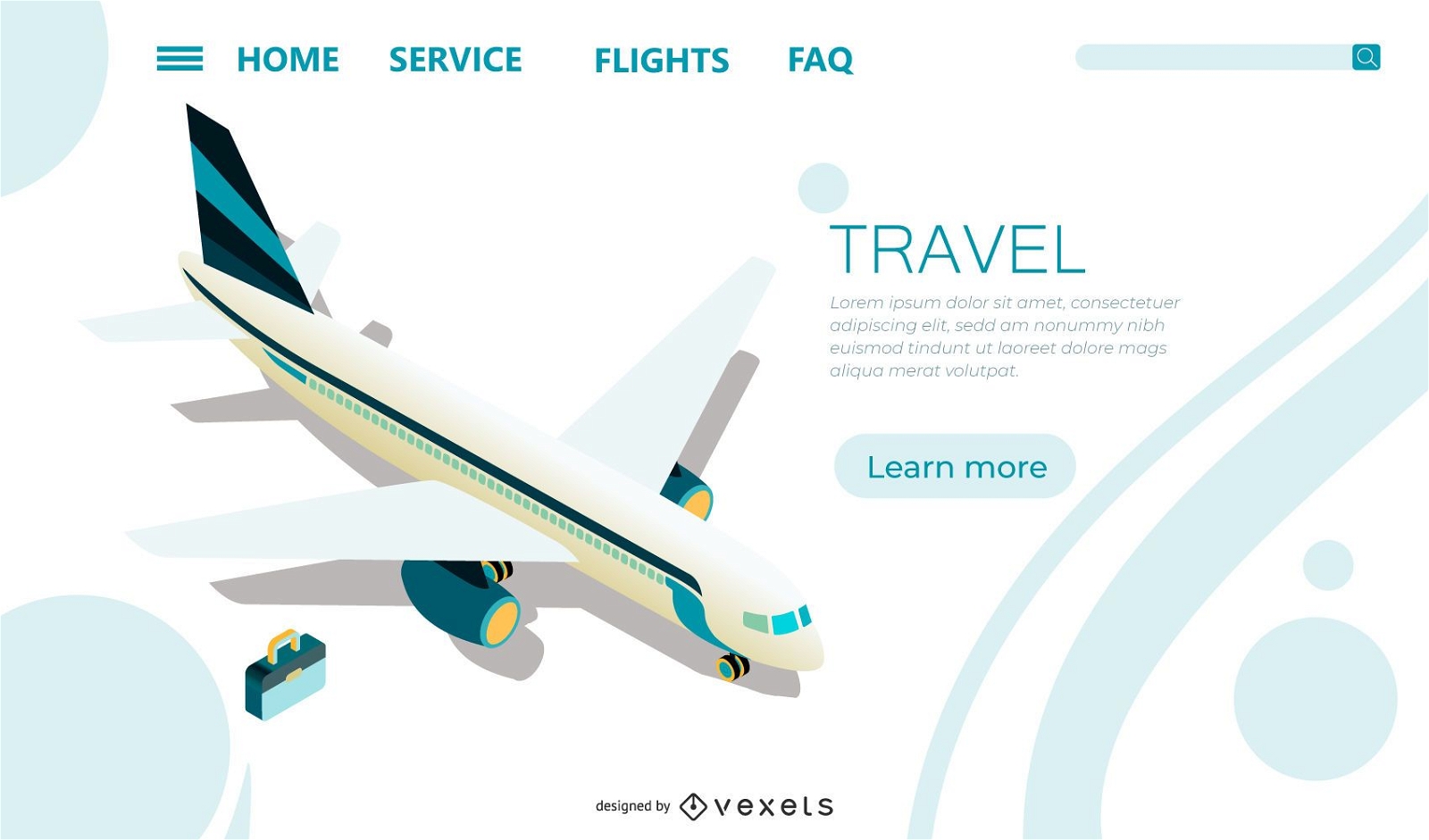 Airport Landing Page Template