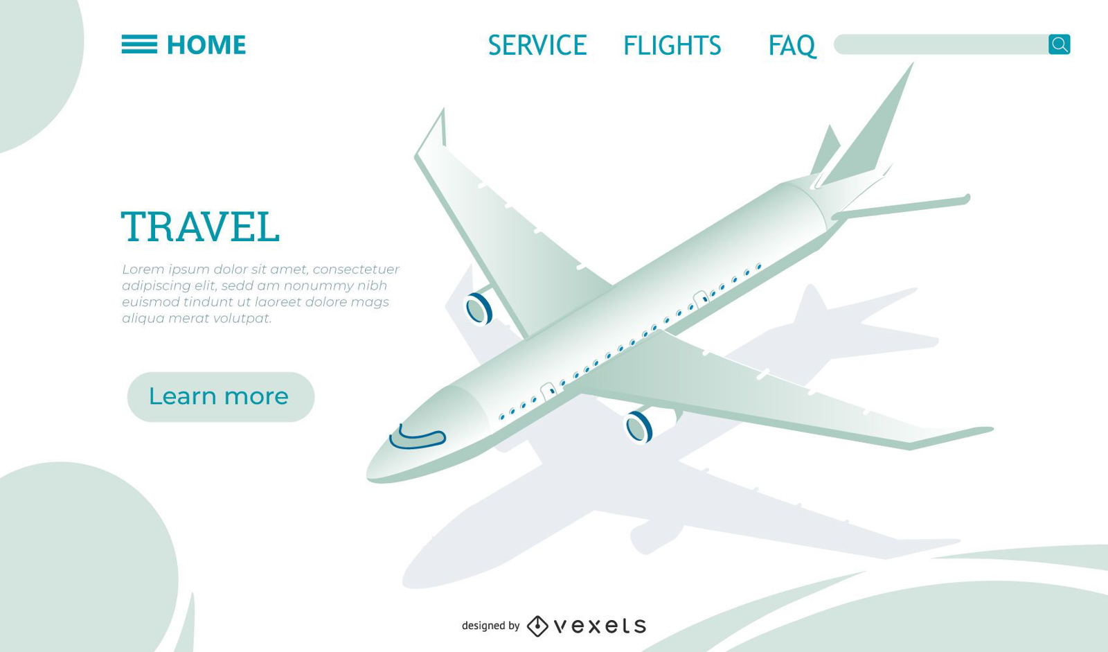 Vorlage f?r Flughafen-Landingpage-Vorlagen