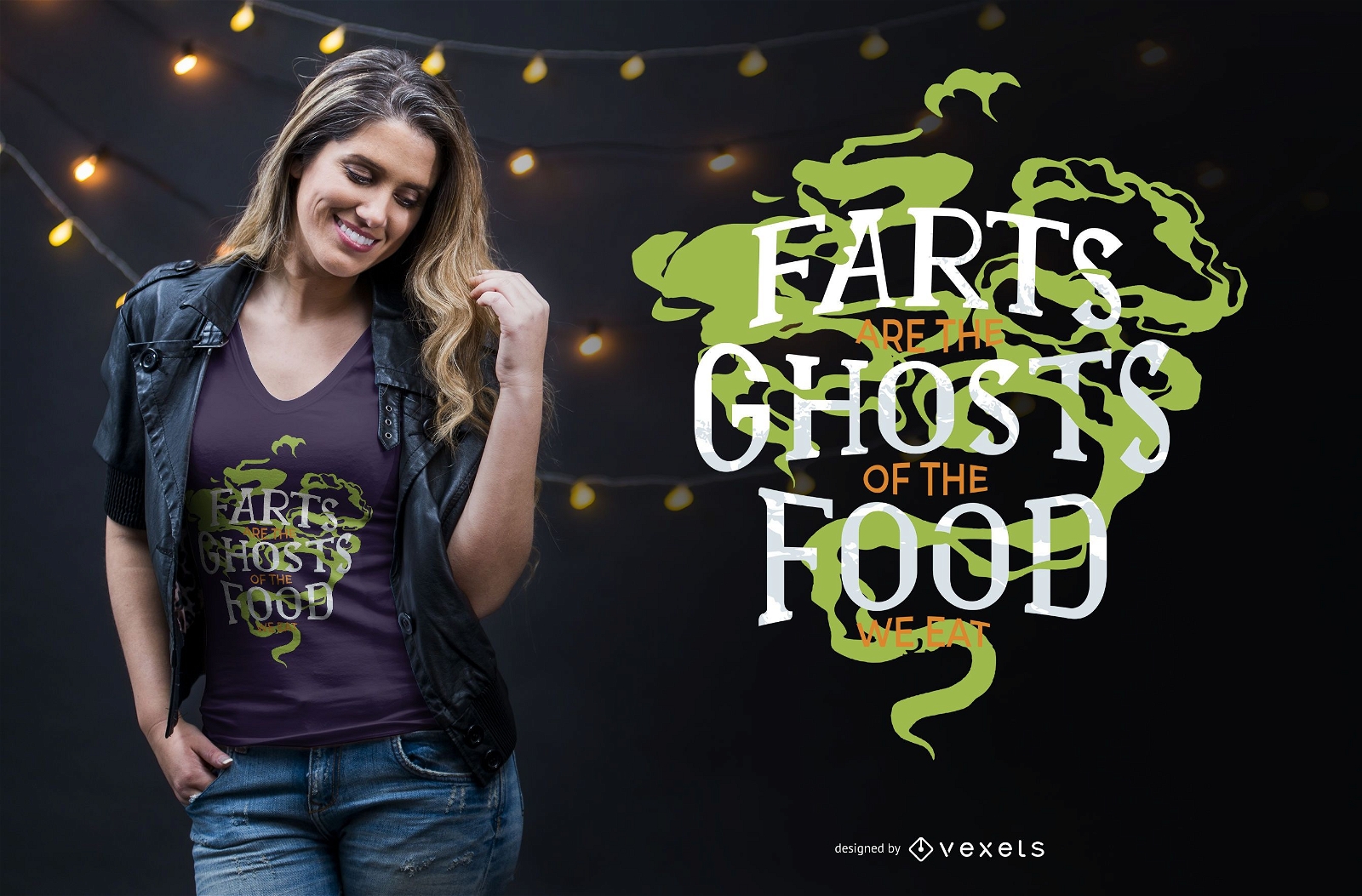 Diseño de camiseta Fart Ghost Funny Quote