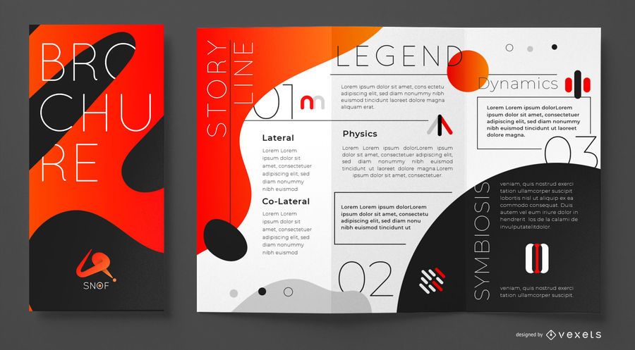 Abstract gradient brochure template Abstract gradient brochure template