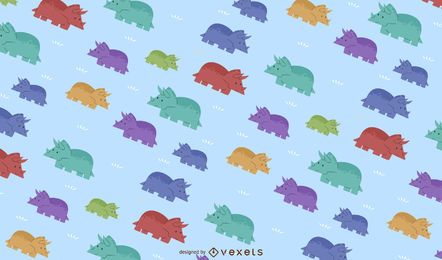 Diseño de patrón de colores de Triceratops Diseño de patrón de colores de Triceratops