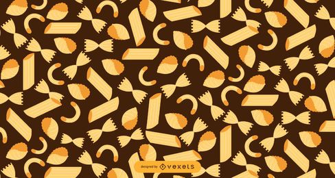 Flat Design Italian Pasta Pattern
