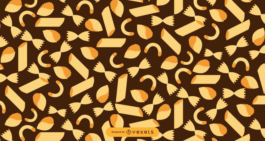 Flat Design Italian Pasta Pattern Flat Design Italian Pasta Pattern