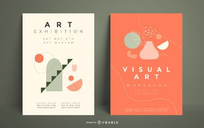 Plantilla de póster de artista visual