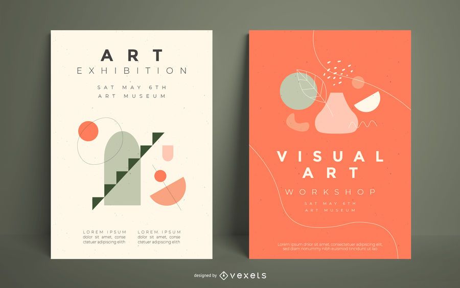 Plantilla de póster de artista visual Plantilla de póster de artista visual