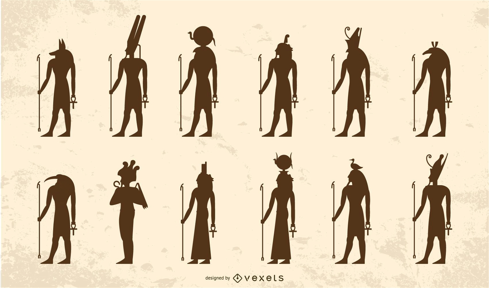 Silhouette Pack der ägyptischen Götter