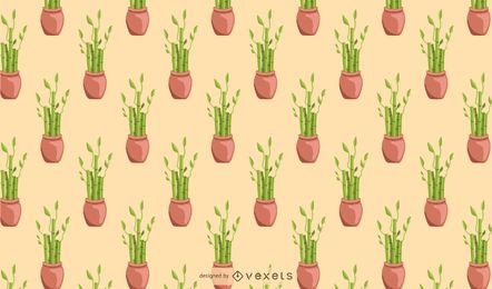 Bamboo lucky houseplant pattern design Bamboo lucky houseplant pattern design