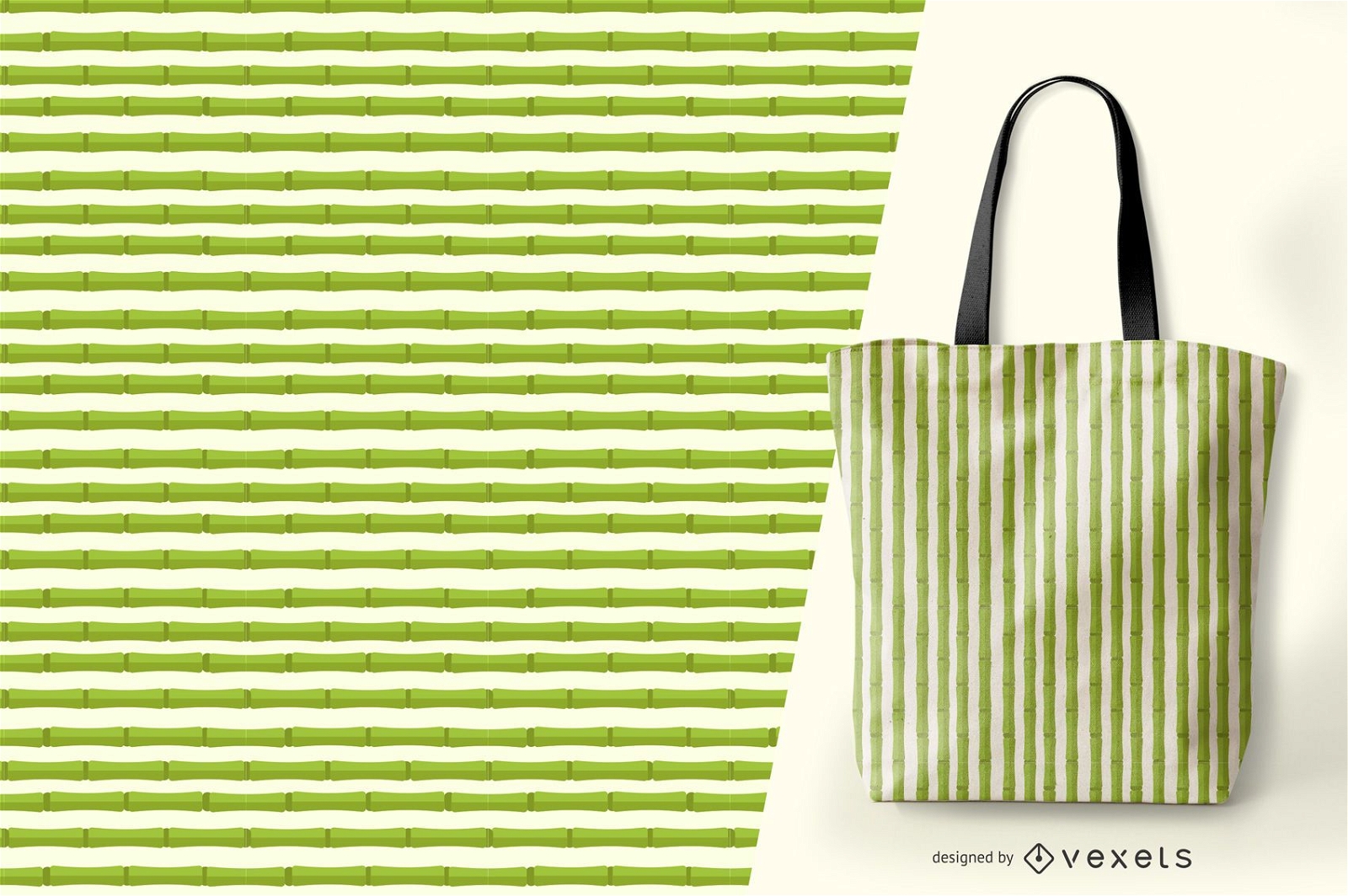 Bamboo stripes pattern design