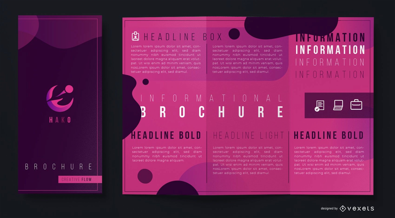 Abstract creative brochure template