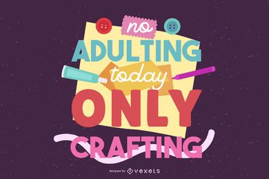 Crafting lettering design