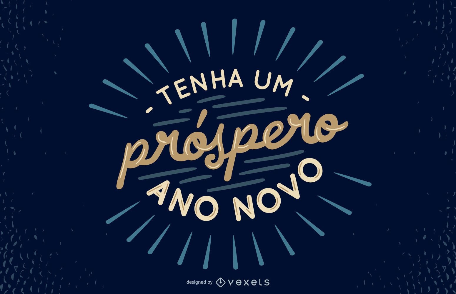 Neujahr portugiesisches Zitat Design
