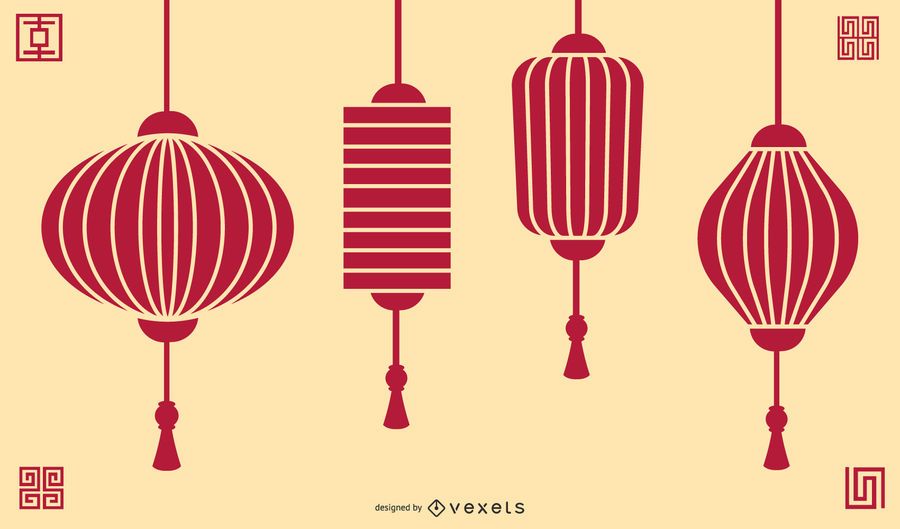 Chinesische rote Laterne Chinesische rote Laterne