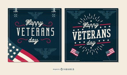 Veterans Day Banner Set