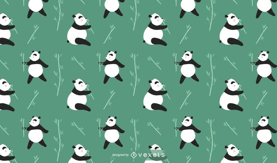 Cute Panda Pattern Design Cute Panda Pattern Design