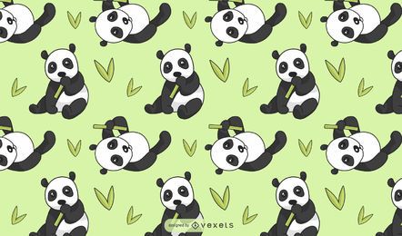 Cute Panda Bear Pattern Design Cute Panda Bear Pattern Design