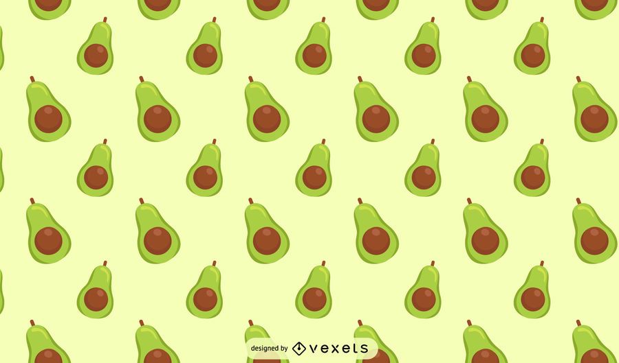Avocado Simple Pattern Design Avocado Simple Pattern Design