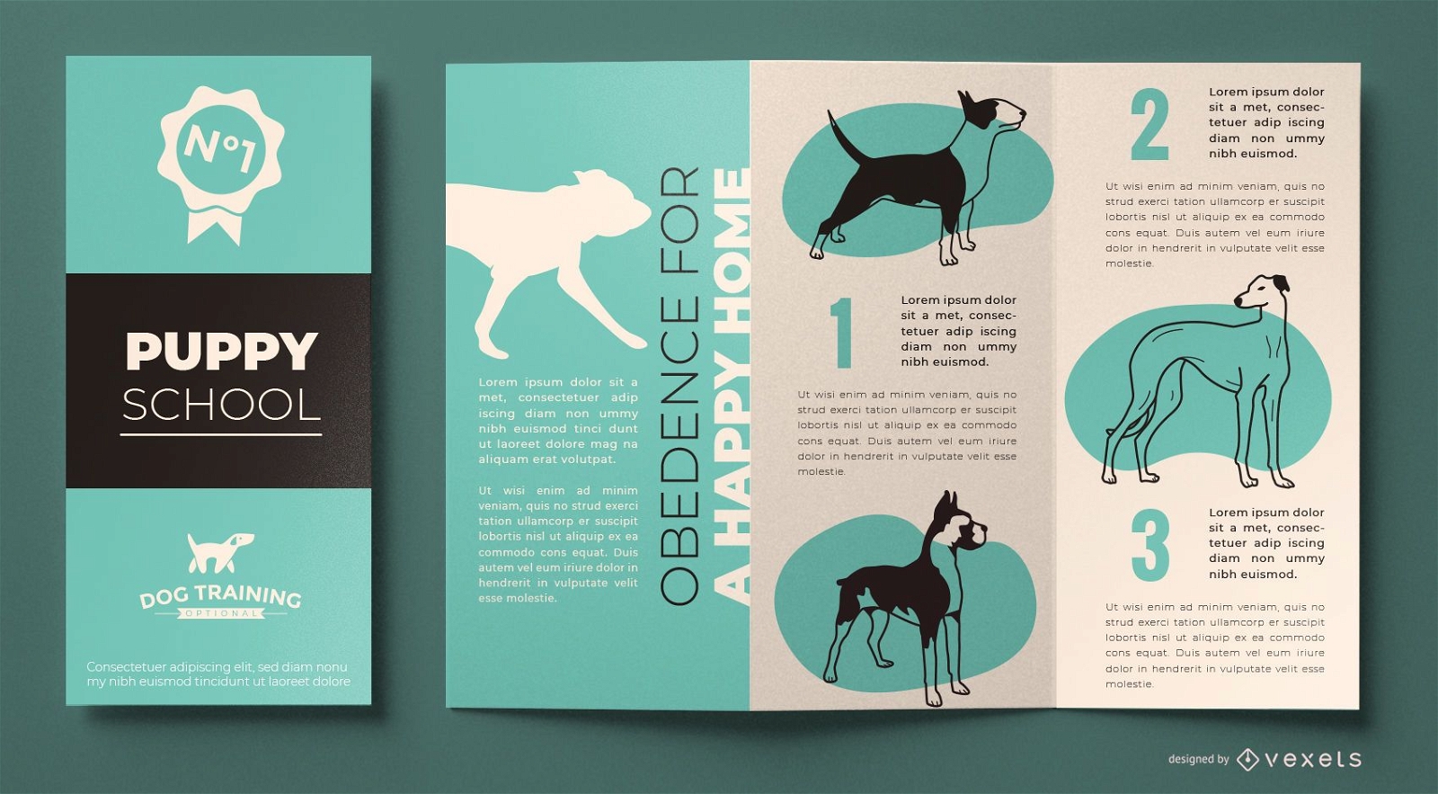 Dog training brochure template