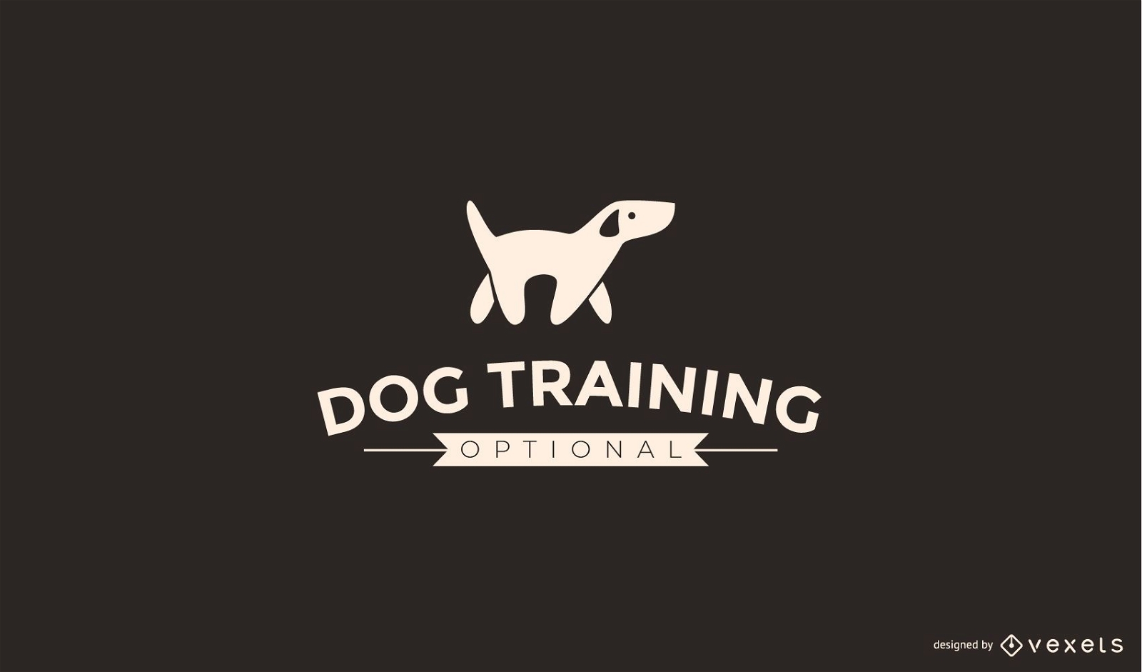 Dog training logo template