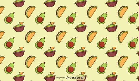 Mexican food pattern design Mexican food pattern design