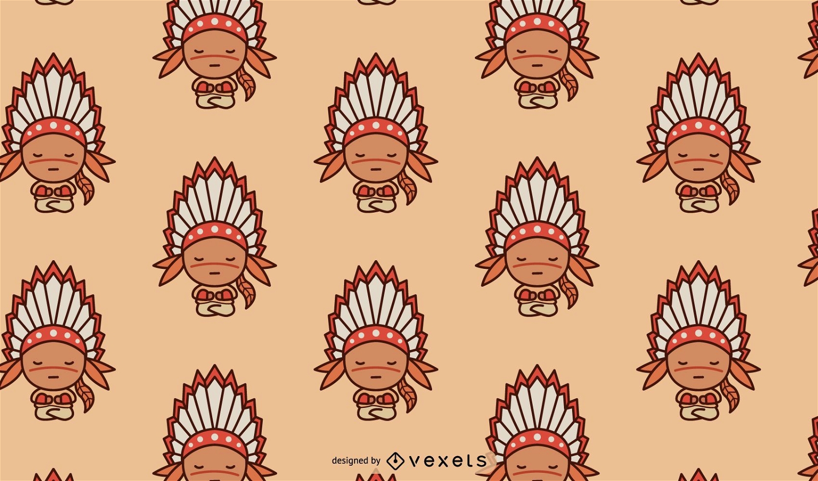 Nettes Musterdesign der amerikanischen Ureinwohner