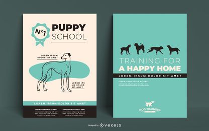 Dog training poster template Dog training poster template