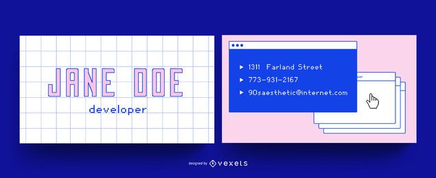 90s internet aesthetic business card 90s internet aesthetic business card