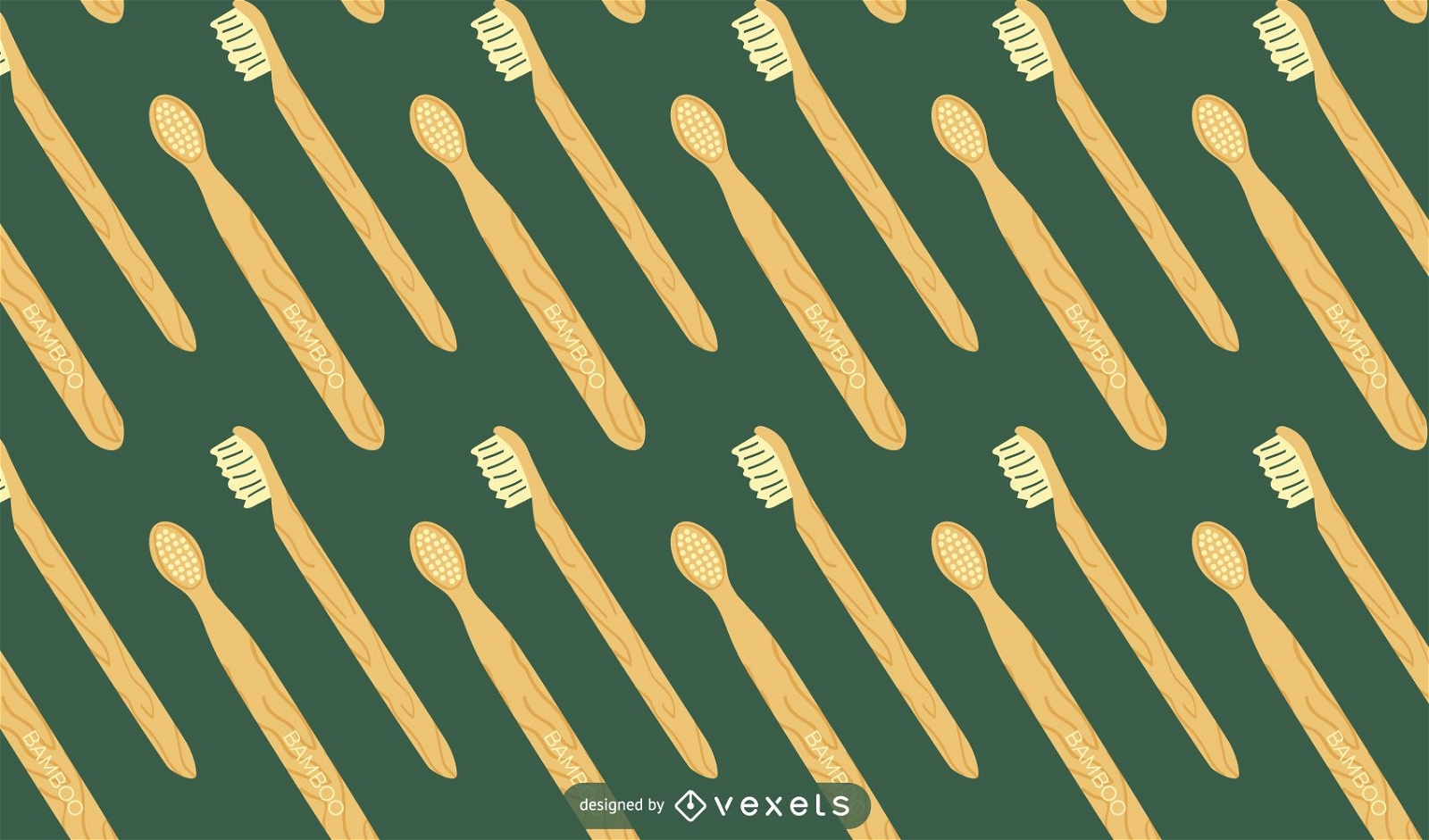 Desenho de padrão de pincel de bambu