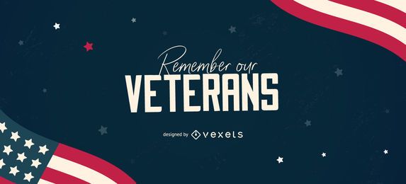 Diseño de control deslizante editable de veteranos
