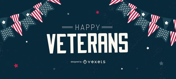 Diseño de control deslizante editable Happy Veterans