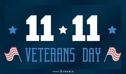 Veterans day holiday banner