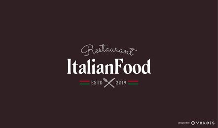 Italian restaurant logo template
