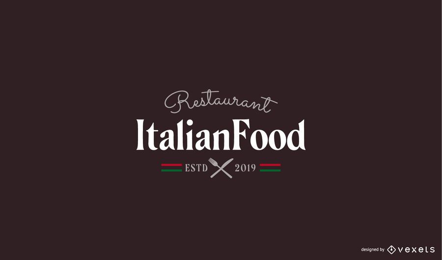 Modelo de logotipo de restaurante italiano Modelo de logotipo de restaurante italiano
