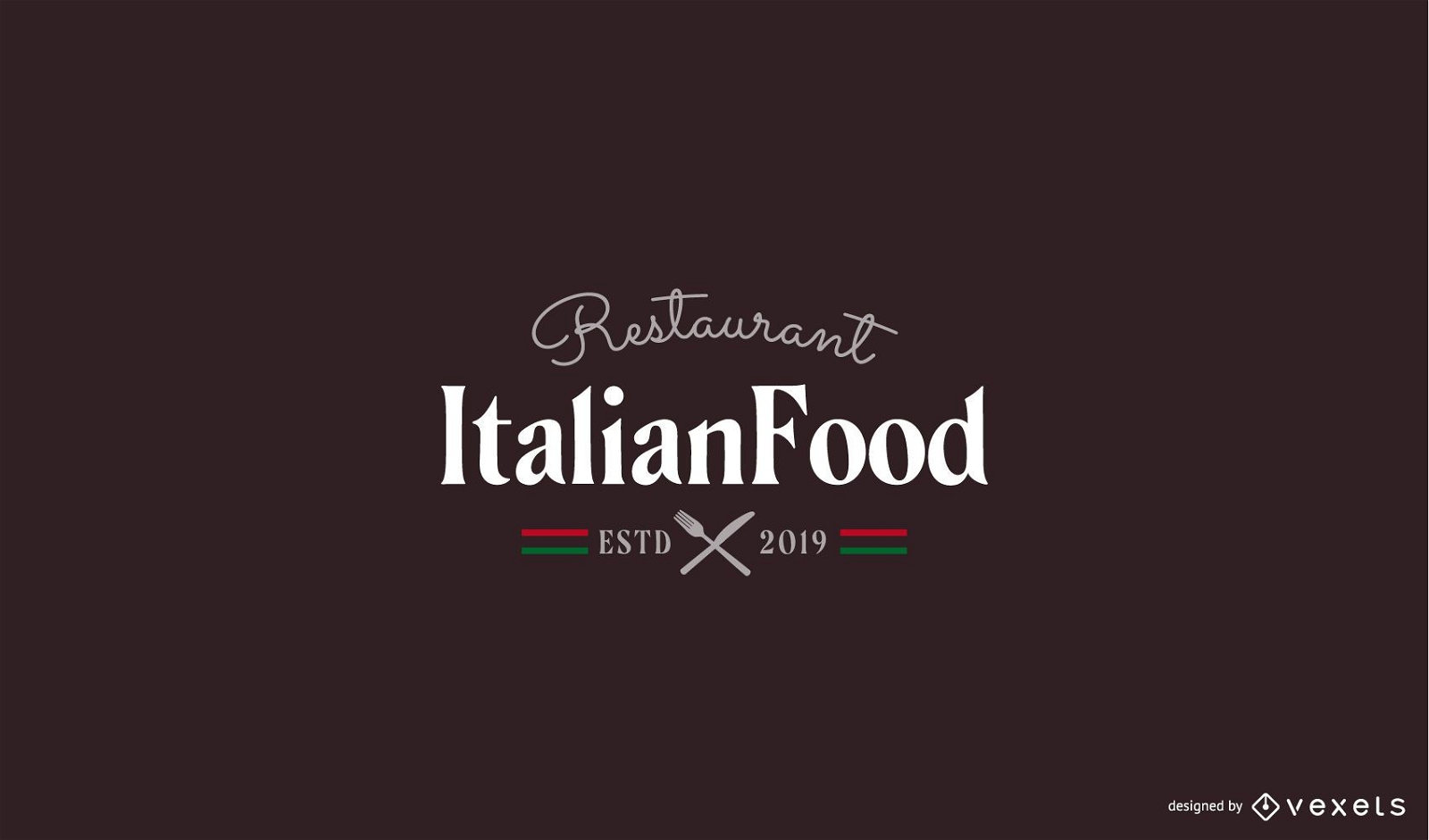 Italienische Restaurant-Logo-Vorlage