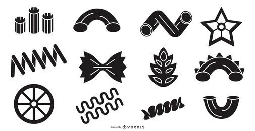Pasta black flat set Pasta black flat set