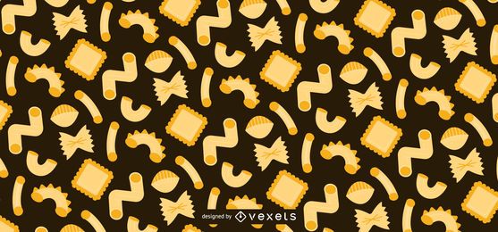 Diseño de patrón plano de pasta Diseño de patrón plano de pasta