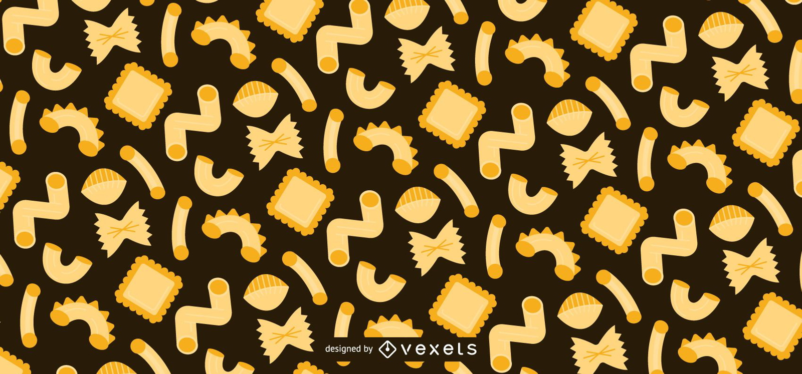 Pasta flat pattern design