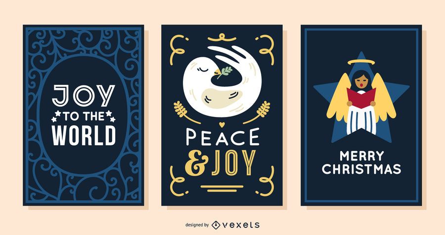 Christmas cards joy set Christmas cards joy set