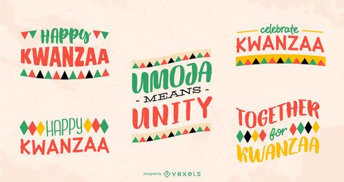 Kwanzaa-Schriftzug