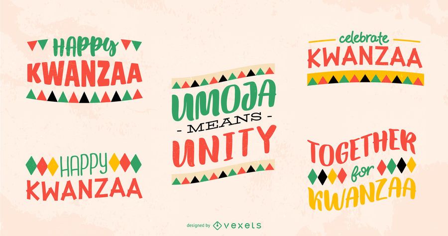 Kwanzaa lettering pack Kwanzaa lettering pack