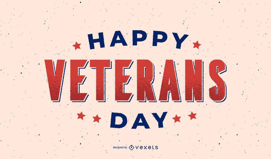 Happy veterans day lettering Happy veterans day lettering