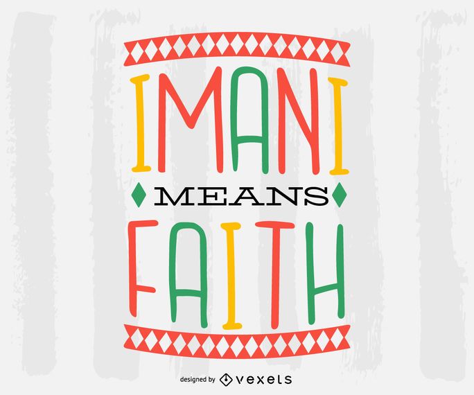 Diseño de letras de Kwanzaa Diseño de letras de Kwanzaa
