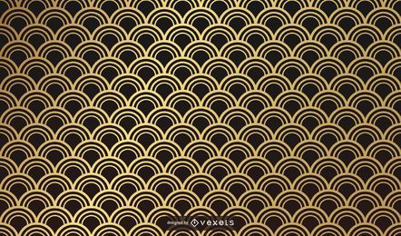 Diseño de patrón dorado asiático
