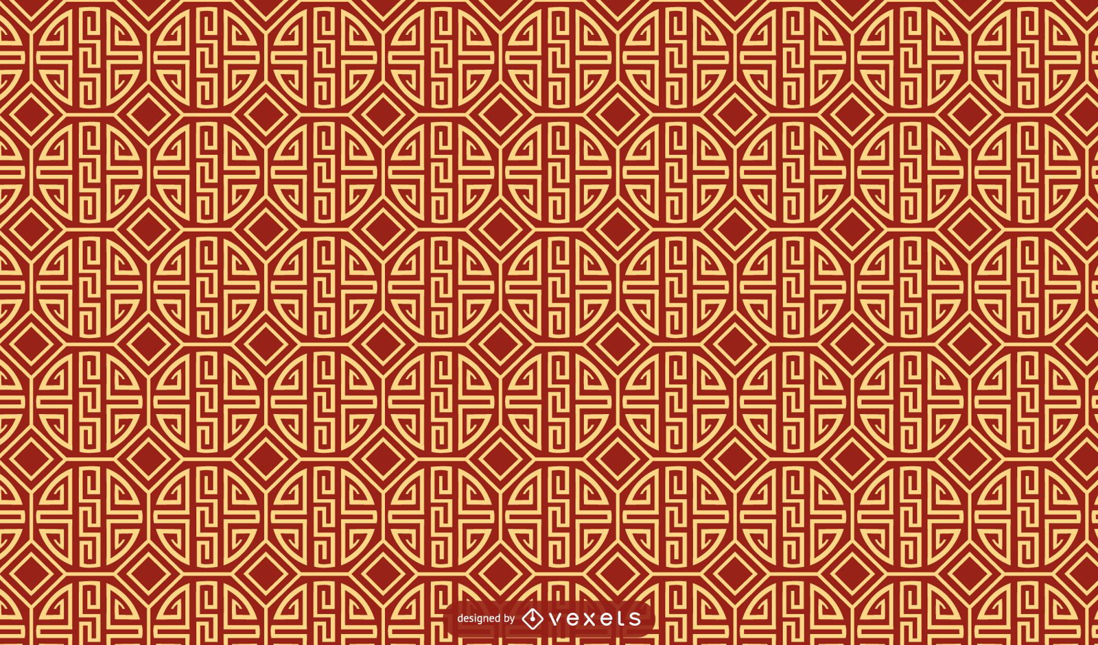 Desenho de padrão tradicional chinês